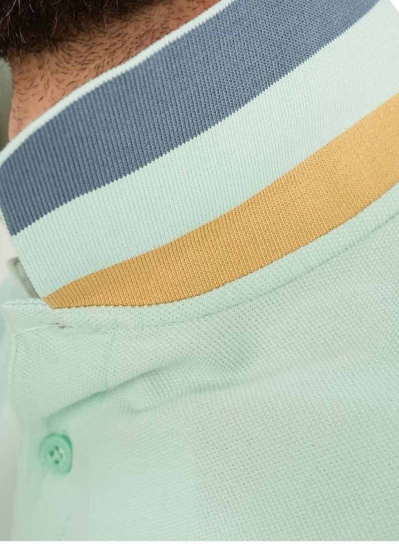 GIORDANO Men's Performance Polo - Green - Image 4